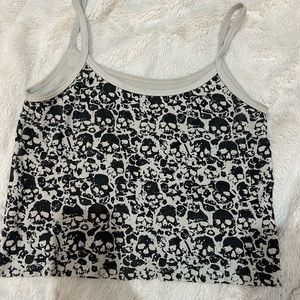 Brandy Melville skull tank